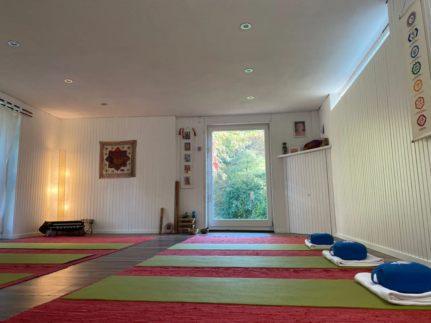 Übungsraum für Yoga und Meditation